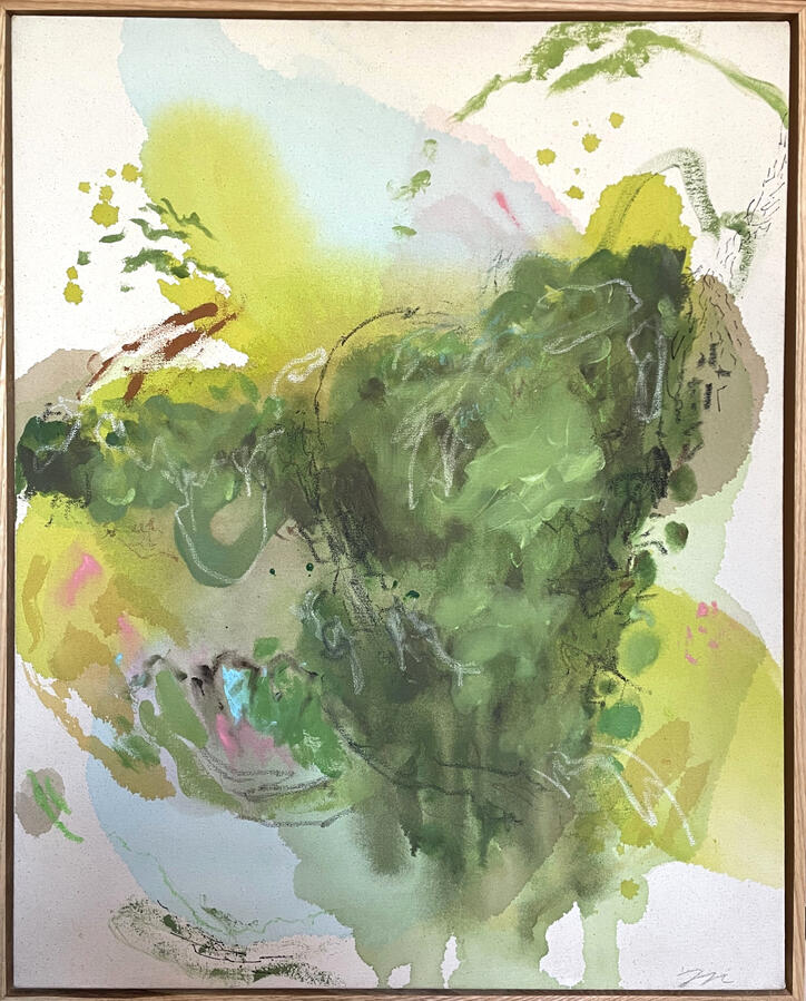 I Step And Then Everything Pops 30"x24"