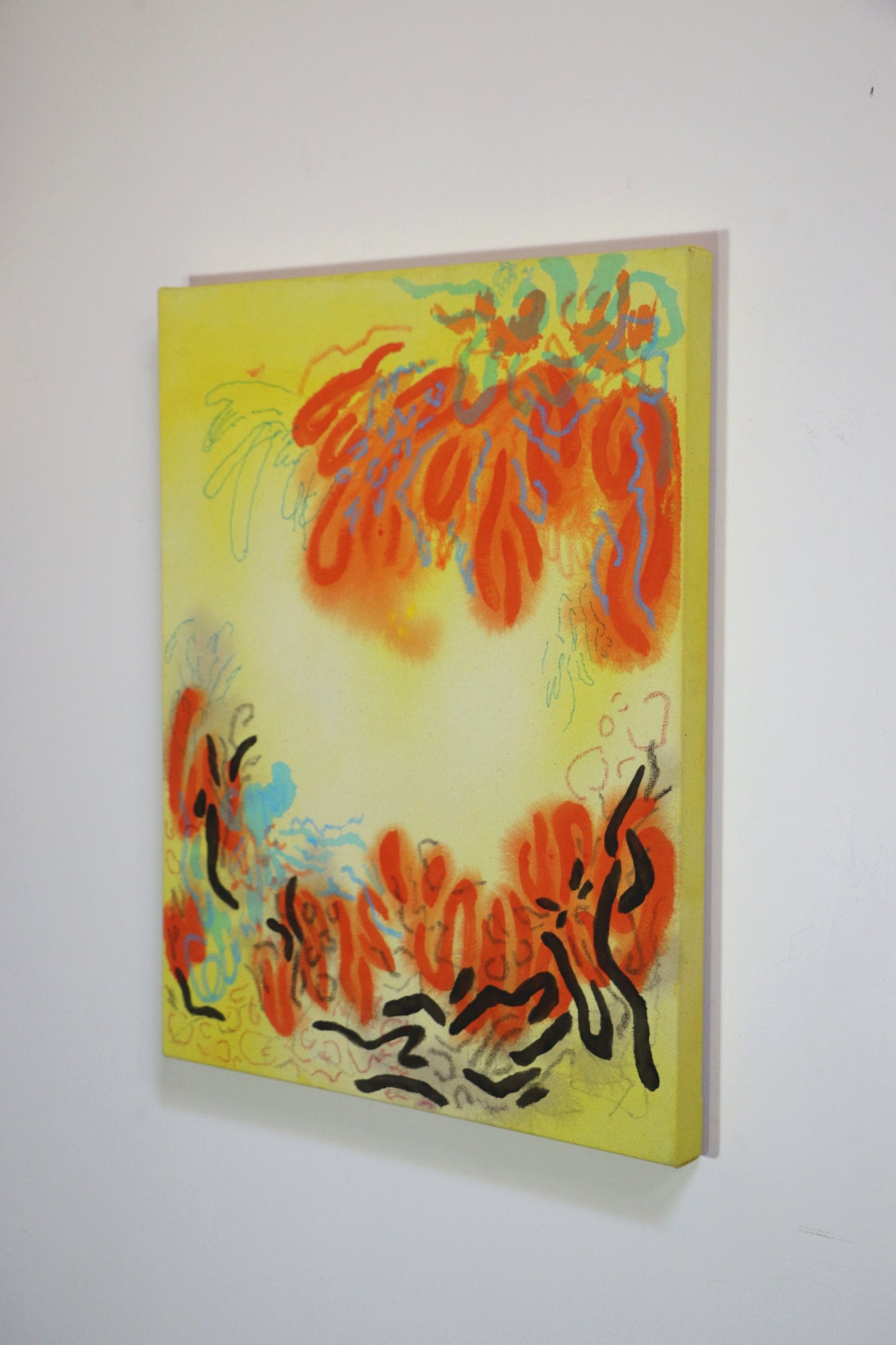 Live in the present - 20x26" canvas